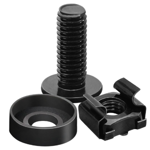 Vis M6 et écrous cages M6 pour rack serveur - Paquet de 20