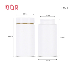 Customized Capsule <b>Bottle</b> Pharmaceutical Packaging HDPE Plastic Capsule For Health Products With Colored Ring Screw Cap - Product Image 5