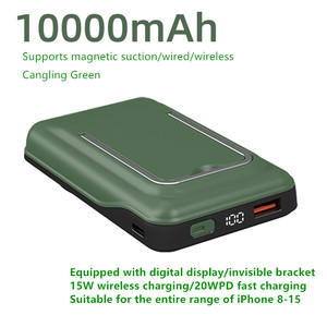 PD 22,5 W Banco de energía inalámbrico magnético rápido QC Powerbank portátil Batería <span class=keywords><strong>externa</strong></span> para <span class=keywords><strong>iPhone</strong></span> Energía transparente - Product Image 2