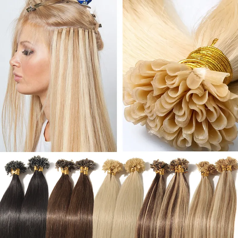 Extension de cheveux d'astuce d'u