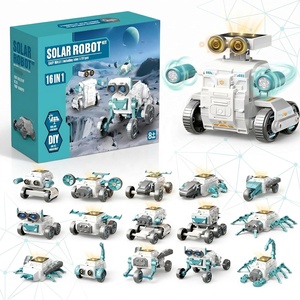 Kit de Construcción de Robot Solar Educativo 16 en 1, Experimento Científico STEM, Ensamblaje DIY, Juguete de Construcción Robótica Alimentado por Luz Solar - Product Image 1