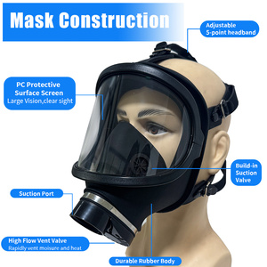 Fabrik Direktvertrieb Großhandel MF14 Vollgesichts-Wiederverwendbare Anti-Giftgas-Maske Atemschutzmaske mit Filterkartusche - Product Image 3
