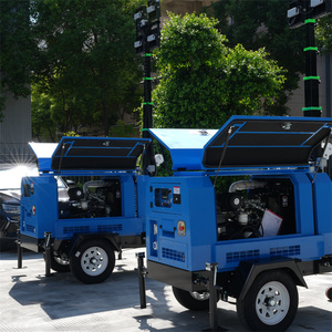 Générateur diesel 7M, tour d'<span class=keywords><strong>éclairage</strong></span> LED mobile, mât télescopique, étanche IP67, angle <span class=keywords><strong>de</strong></span> faisceau <span class=keywords><strong>de</strong></span> 360°, 4x400W, <span class=keywords><strong>éclairage</strong></span> extérieur portable - Product Image 3