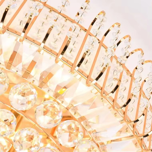 Hot Bán Chiếu Sáng Phòng Ăn Phòng Khách Vàng Vòng Sang Trọng Bắc Âu Pha Lê Trần Chiếu Sáng Đèn Chùm Cho Phòng Khách - Product Image 6