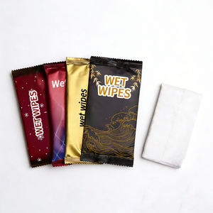 Toallitas Húmedas Individuales para Aviación, Antibacterianas, Desechables, Mini Toallitas Faciales de Limpieza con Agua - Product Image 1