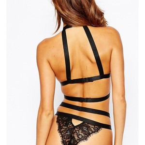 Lingerie sexy, body en dentelle noire et satin transparent, vêtements intimes pour femmes - Product Image 3