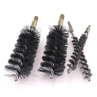 Brosses de nettoyage industrielles en fil d'acier torsadé double spirale pour cheminées, conduits de chaudière et tubes de ventilation, modèle SZ-472 de la marque OEM Shenzhou