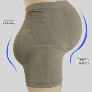 Culottes de maternité taille haute sans couture en fibre d'argent pour femmes enceintes, confortables et très visibles, vente en gros - Product Image 2