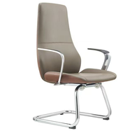 Chaise de bureau exécutive ergonomique moderne en cuir PU de luxe, inclinable et réglable, avec certification BIFMA