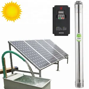 Hot Sale Standard Irrigation 0.5 Hp 1 hp 1.5kw 2hp 3hp 4hp 5hp AcモーターDc Inverter Panel Solar Water PumpモーターSystem