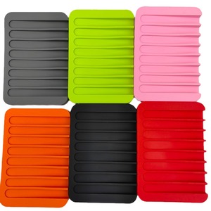 Jabonera personalizada impresa silicona cocina <span class=keywords><strong>ducha</strong></span> baño jabonera soporte con drenaje - Product Image 4