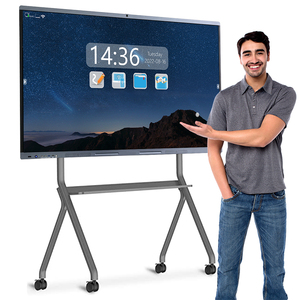 Giá rẻ giá 55 65 75 86 100 inch LCD hiển thị bảng thông minh 20 điểm hồng ngoại tương tác màn hình cảm ứng bảng trắng - Product Image 2