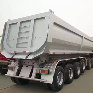 Semi-remorque benne basculante en acier robuste en forme de U à prix compétitifs, capacité supérieure à 30 000 kg - Product Image 4