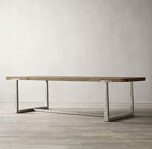 Muebles de comedor de madera maciza americana <span class=keywords><strong>Mesa</strong></span> artesanal forjada Hotel Villa se puede personalizar tamaño - Product Image 4