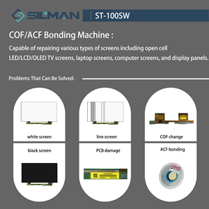 Silman ST-<span class=keywords><strong>100SW</strong></span> nouveau modèle TV panneau câble flexible cof acf machine de liaison pour la réparation d'écran lcd - Product Image 5