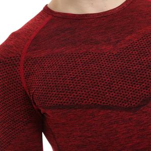 เสื้อยืดออกกำลังกายแขนยาวไร้ตะเข็บสำหรับผู้ชาย แบรนด์ OEM Sportswear - Product Image 5