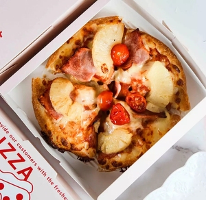 Emballage blanc de pizza de boîte à pizza de marque de <span class=keywords><strong>carton</strong></span> ondulé emballant la boîte à pizza brune <span class=keywords><strong>30x30</strong></span> - Product Image 4