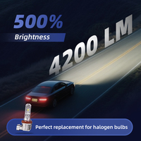 Kit d'ampoules de phare LED H8, faisceau haut/bas, taille mini 1:1, super lumineux, blanc 6500K, boîtier en aluminium moulé sous pression, ajustement universel