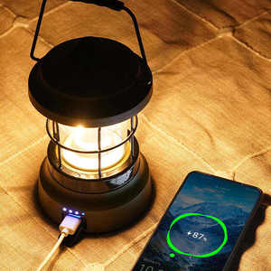 Lanterne de camping portable <span class=keywords><strong>rechargeable</strong></span> par <span class=keywords><strong>USB</strong></span>, éclairage vintage pour le camping, la tente, les voyages, étanche, jardin, rue, chemin, pelouse - Product Image 5