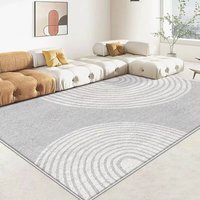 Tapis de luxe de style simple, tapis de salon en velours, tapis personnalisé doux et antidérapant, décoration de luxe pour la maison, tapis sur mesure