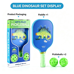 Set de Regalo de Pala de Pickleball de Fibra de Vidrio para Actividades de Invierno y Diversión en Interiores, con Bolsa de Transporte, Ideal para Regalo Navideño - Product Image 4