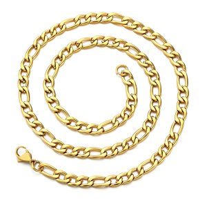 5Mm Kích Cỡ Khác Nhau Hip Hop Vòng Cổ Xương Đòn Chuỗi Cuba Chuỗi Thép Không Gỉ <span class=keywords><strong>Figaro</strong></span> Vòng Cổ Cho Nam Giới Và Phụ Nữ - Product Image 1