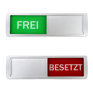 Letrero plateado de privacidad abierto y cerrado magnético de 7 ''X 2'', estilo de planta de uso múltiple para el hogar, oficina, baño, conferencia, fiesta de Hospital - Product Image 2