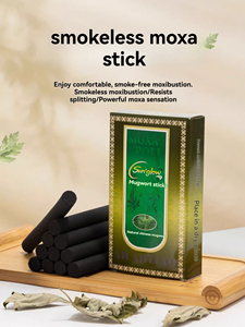 Meilleures ventes : Rouleaux de moxa sans fumée, bâtonnets de moxa traditionnels <span class=keywords><strong>chinois</strong></span>, brûleur de moxa noir, bâtonnets de moxa pour la moxibustion - Product Image 2