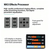 Preamplificador de Karaoke Profesional MX3, Procesador de Efectos DSP, Reverberación Digital, Anti-ronquidos
