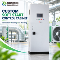 Panneau de commande de ventilateur industriel avec deux démarreurs progressifs de 37 kW pour les systèmes de ventilation, de refroidissement, de collecte de poussière et de traitement de l'air