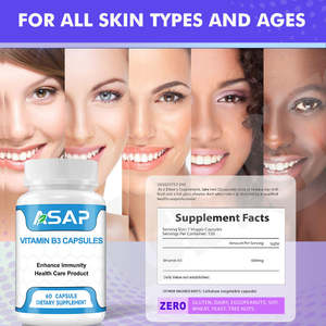 Cápsulas de Vitamina B3 OEM ASAP, Blanqueamiento de la Piel, Niacinamida 500 mg, Colágeno, Cápsulas de Vitamina B3 - Product Image 2