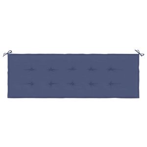 VidaXL blu Navy Oxford tessuto panca da giardino cuscino 100% poliestere legno massiccio mobili da esterno per Bench-W2B Patio - Product Image 3