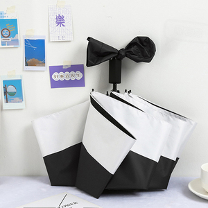 CHUVABAND 22 pulgadas 8K Creative Stripe Sunny Umbrella Venta caliente Doble propósito Viento y lluvia reforzado <span class=keywords><strong>Tres</strong></span> pliegues para viajes - Product Image 6