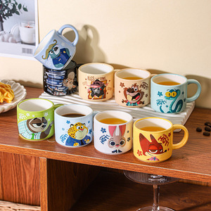 Set Regalo Tazza in Ceramica Mini <span class=keywords><strong>da</strong></span> 80ml di <span class=keywords><strong>Topolino</strong></span>, Scatola a Sorpresa con Personaggi Cartoon, Tazza <span class=keywords><strong>da</strong></span> Caffè Espresso per Coppie, Tazza per Colazione e Acqua - Product Image 5