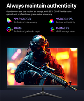 Moniteur de jeu LCD 27 pouces, 1920*1080 FHD 100% sRGB, dalle IPS, 120Hz 180Hz 1ms, écran d'ordinateur LED, anti-lumière bleue, sans latence, PC