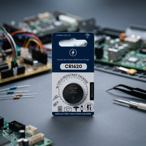แบตเตอรี่ลิเธียม 3V รุ่น CR1620 สำหรับของเล่น เครื่องใช้ไฟฟ้าในบ้าน อุปกรณ์อิเล็กทรอนิกส์สำหรับผู้บริโภค นาฬิกา ผลิตในจีน ได้รับการรับรอง MSDS อายุการใช้งาน 10 ปี - Product Image 1