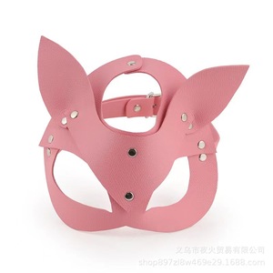 สินค้าสำหรับผู้ใหญ่แบบใหม่: หน้ากากหนัง PU ลายตาจิ้งจอก, หน้ากากเซ็กซี่, หน้ากากสำหรับเล่นบทบาทสมมติ, ของเล่นทางเลือก - Product Image 4