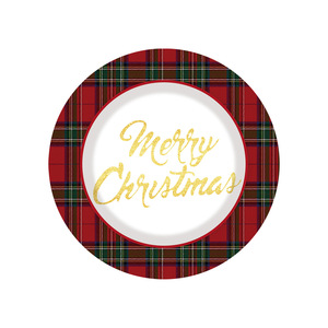 DAMAI Christmas Party Supplies Christmas Tree Plates Cups and Napkins Christmas Theme Disposable Tableware Sets - Product Image 5