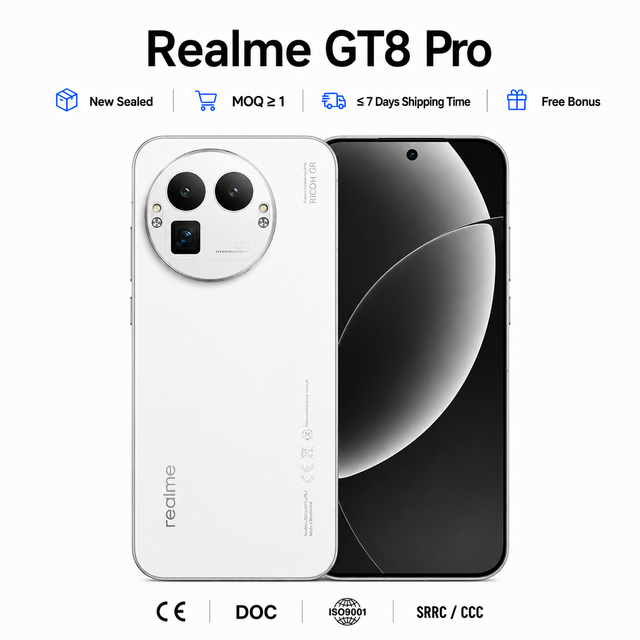 Realme GT8 Pro 5G Global Version 16GB 1TB Snapdragon 8 Elite Gen 5 7000mAh 120W 200MP Ricoh Imaging System Android Smartphone