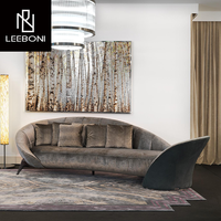 Por encargo italiano lujoso hogar sala de estar sofá muebles de lujo grande seccional tela sofá conjunto