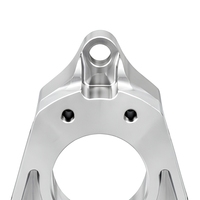 Soporte de Aluminio Personalizado Mecanizado por CNC, Anodizado Plateado, Pieza de Torneado Fresada con Precisión para Equipos Industriales