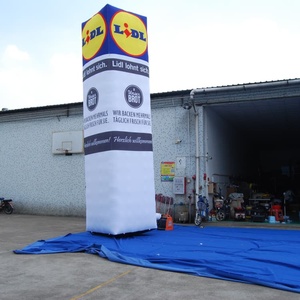 KeepFuns - Pilar Publicitario Inflable Personalizado Estilo <span class=keywords><strong>Lidl</strong></span>, Columna Inflable Impresa por 4 Lados para Supermercados y Comercios Minoristas - Product Image 2