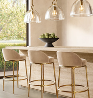 Chaise de bar pivotante en métal forgé à la main, style vintage américain unique, avec assise rembourrée, pour salle à manger et cuisine