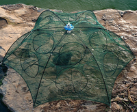 Chine Offre Spéciale piège à appâts de pêche pliable 4-22 trous Cage en filet de fonte piège à écrevisses automatique piège à crabe
