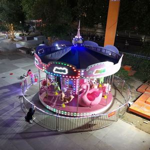 Fabricant direct chinois de carrousel en bois pour enfants, centre commercial, parc d'attractions, carrousel à 24 places - Product Image 4