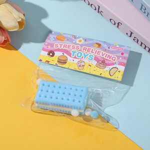 Jouet anti-stress en silicone en forme de sandwich/biscuit, aliment simulé, à rebond lent, pour enfants - Product Image 2
