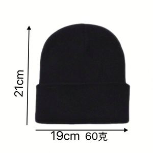 High Quality Custom Embroidery Solid Color Image Style Autumn Winter Soft Warm Knitted <b>Beanie</b> <b>Hat</b> 28 Colors Available Travel - Product Image 4