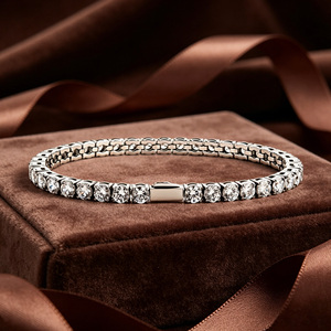 โรงงานผลิตกำไลแฟชั่น ผู้จัดจำหน่ายกำไลเทนนิสแบบ Iced Out สุดเท่ห์ กำไลทรงกลมคุณภาพพรีเมียมสำหรับเครื่องประดับฮิปฮอปสำหรับทุกเพศ - Product Image 6