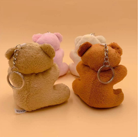 Mini ours en peluche de 10 cm en vrac, petit ours en peluche porte-clés, design petit ours en peluche mini avec cœur