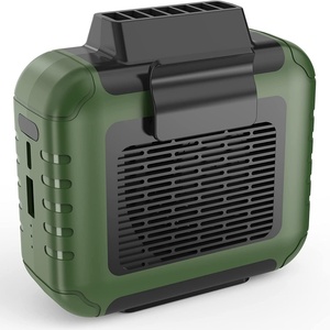 Ventilateur portable sans pales 4000 mAh, 3 vitesses, rechargeable, pour usage extérieur et domestique, léger, silencieux, avec clip ceinture - Product Image 1